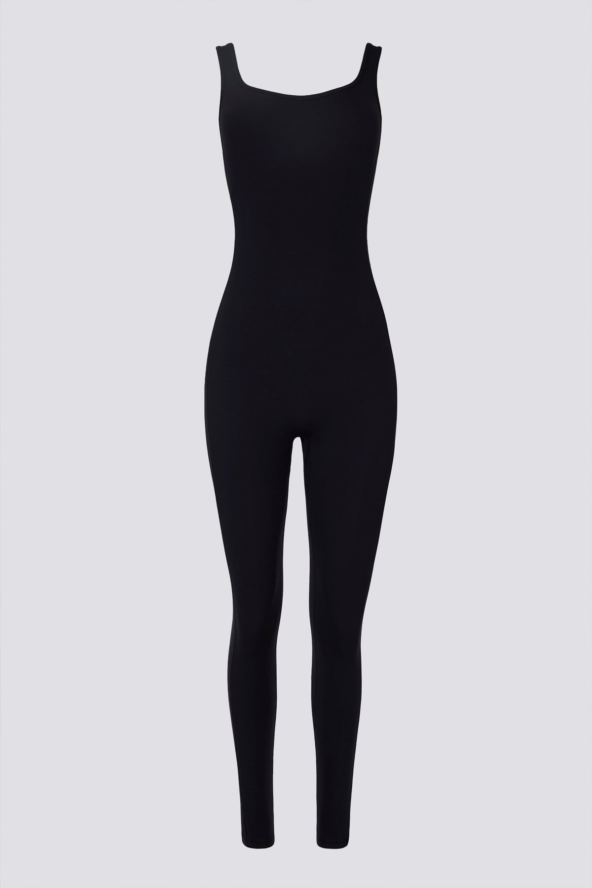 Chic Soft Active Backless Jumpsuit in Black