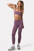 Chic Soft Active Ruched Leggings in Dusk