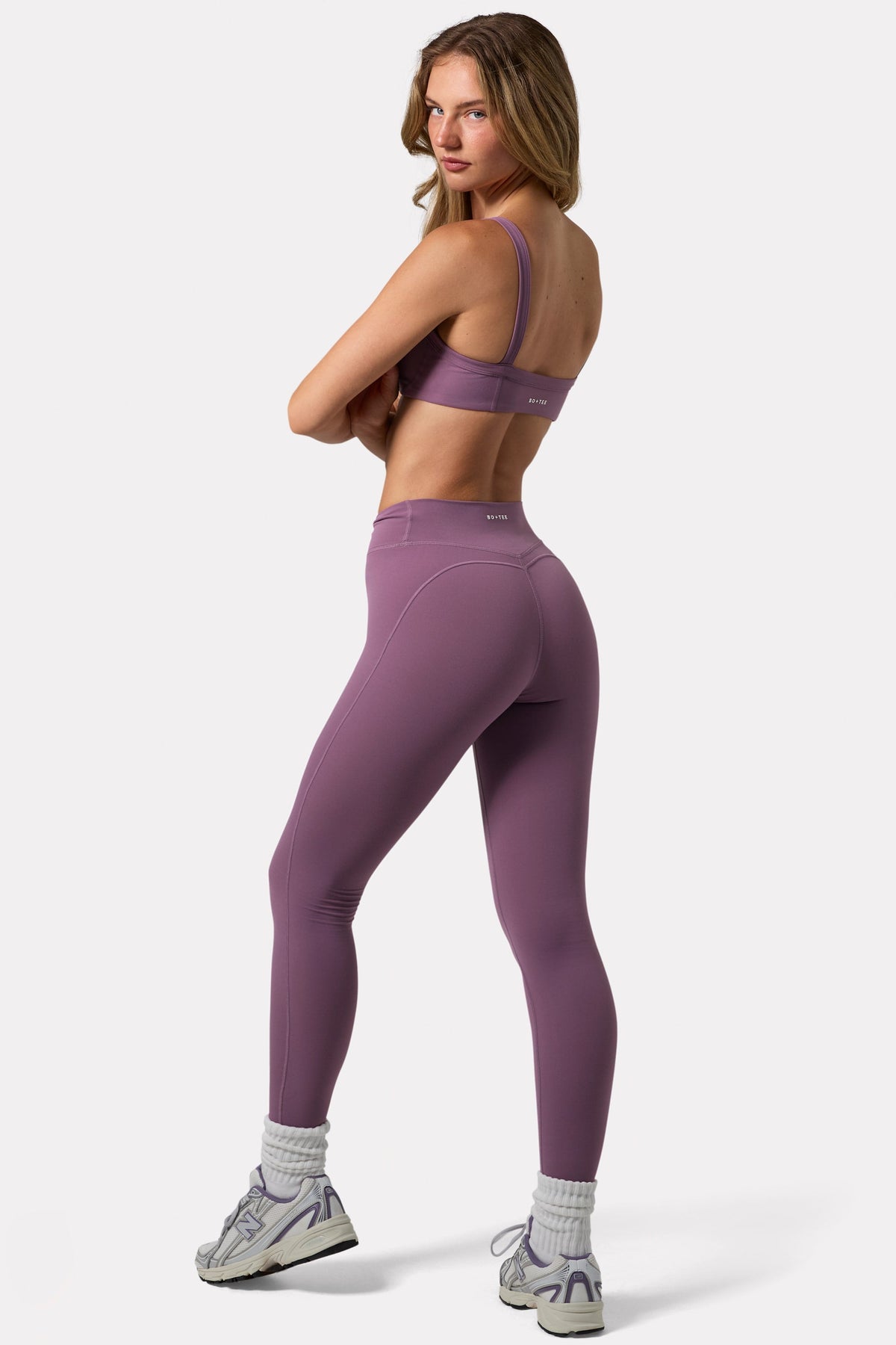 Chic Soft Active Ruched Leggings in Dusk