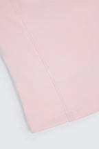 Chic Soft Active Boat-Neck Open-Back Tank Top in Ballet Pink