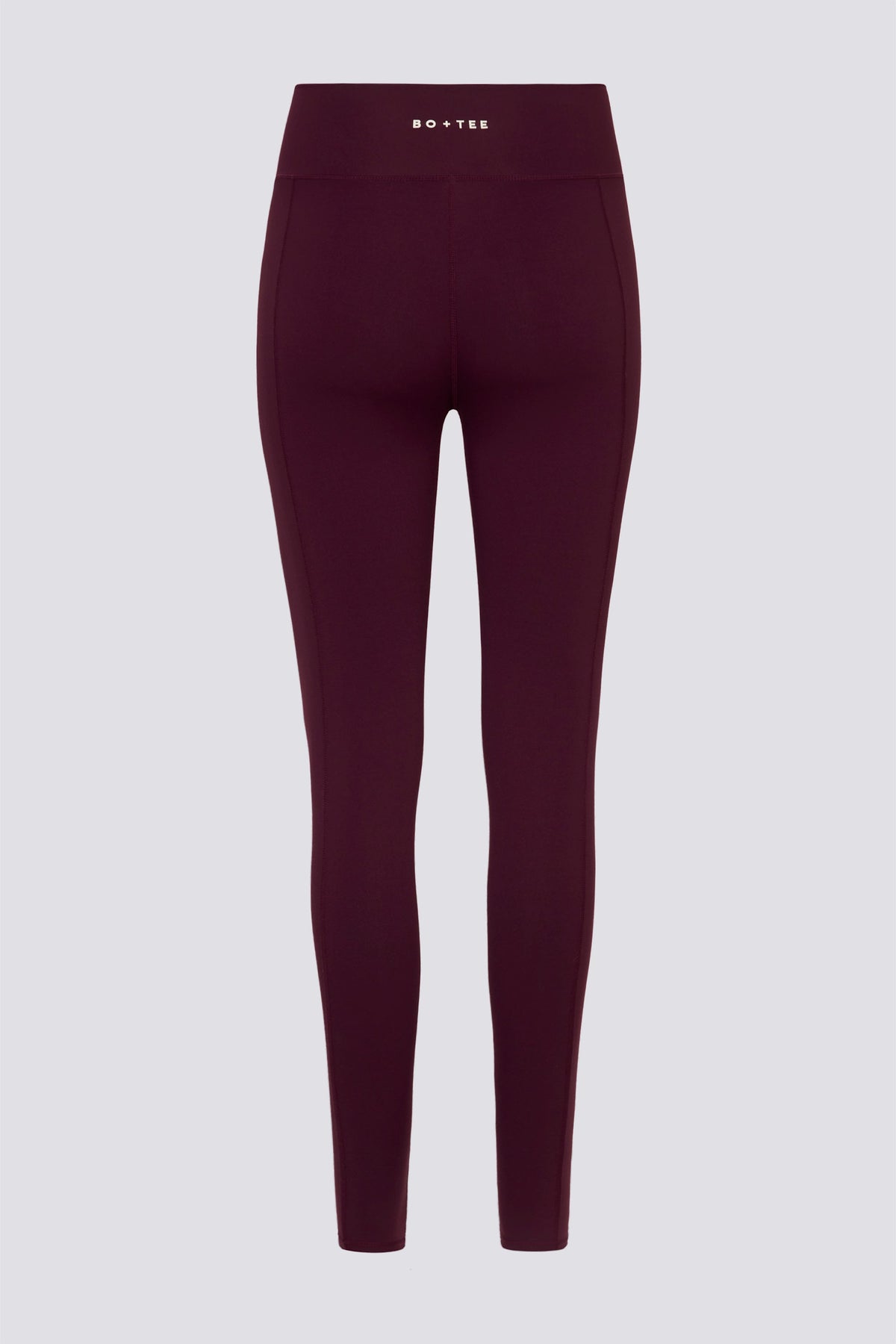 Chic Soft Active V-Waist Leggings in Burgundy