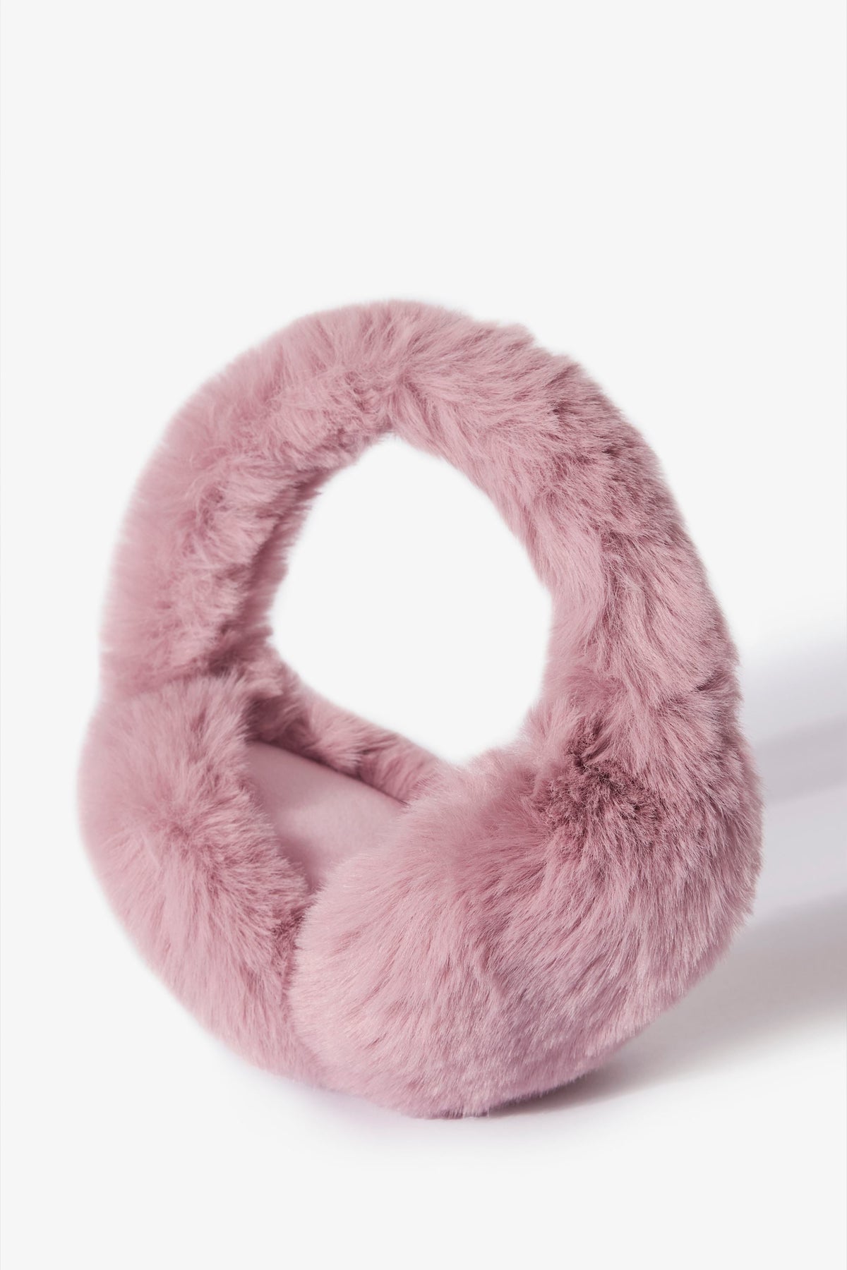 Chic Faux-Fur Earmuffs in Powder Pink