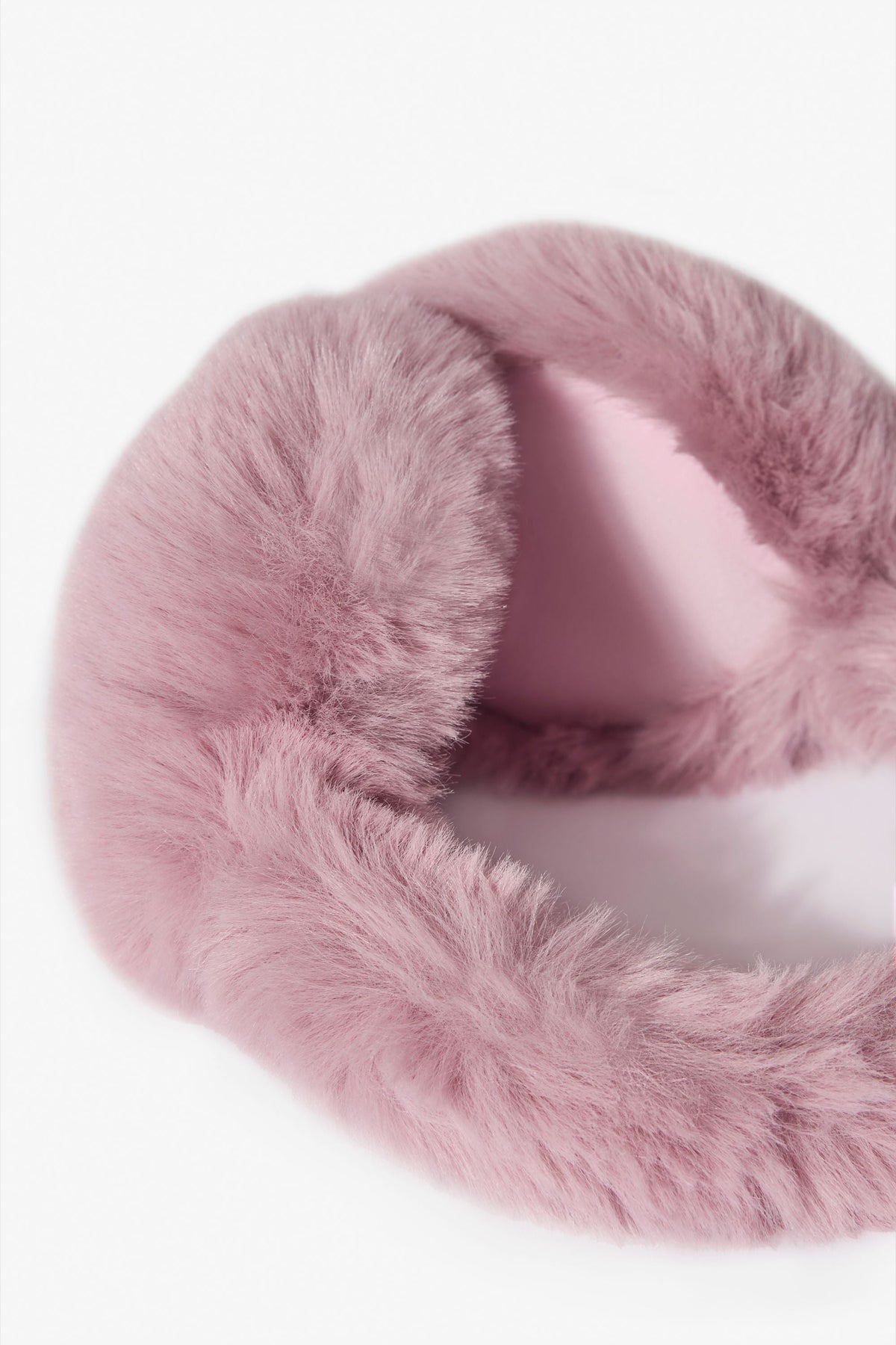 Chic Faux-Fur Earmuffs in Powder Pink