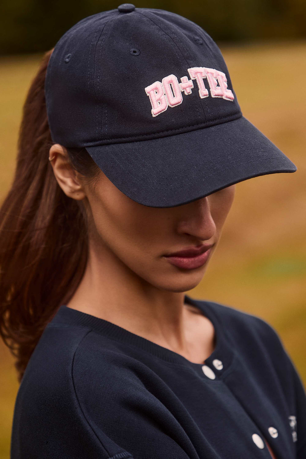Chic Baseball Cap in Classic Navy