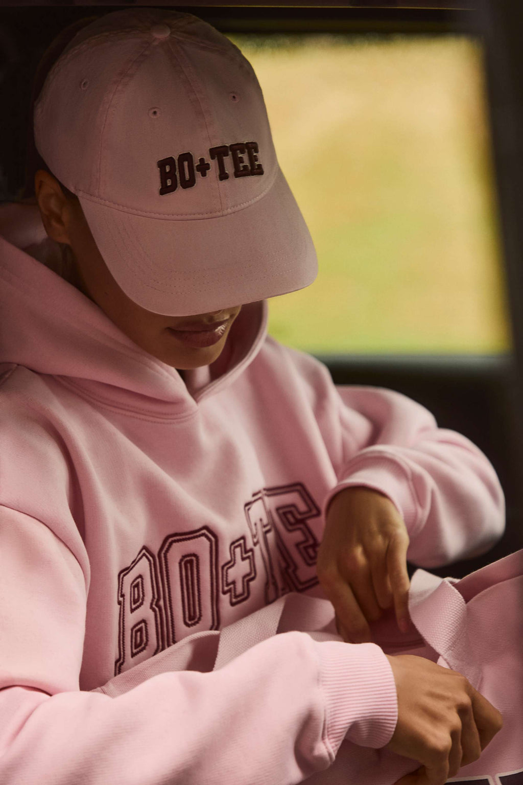 Chic Baseball Cap in Powder Pink