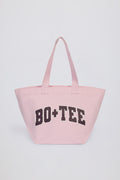 Chic Oversized Tote Bag in Powder Pink