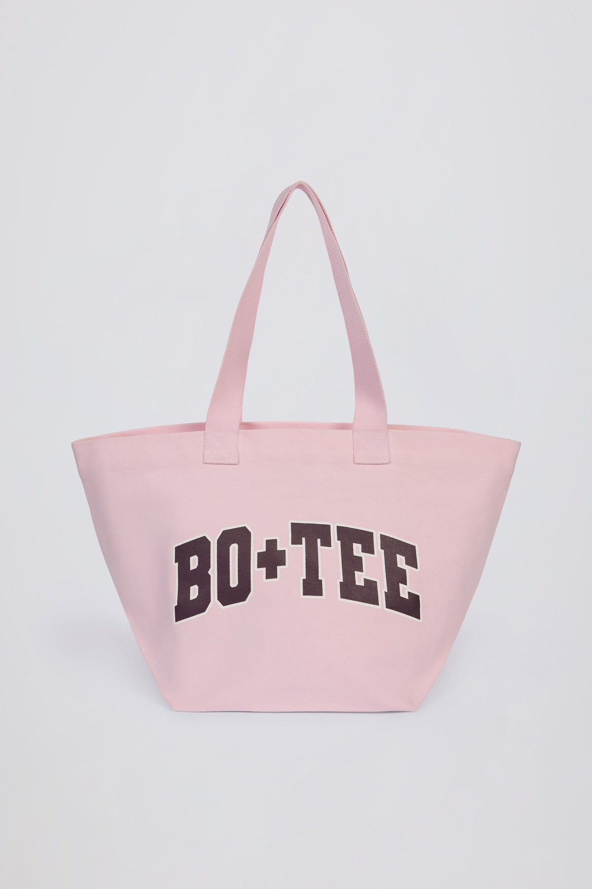 Chic Oversized Tote Bag in Powder Pink