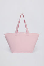 Chic Oversized Tote Bag in Powder Pink