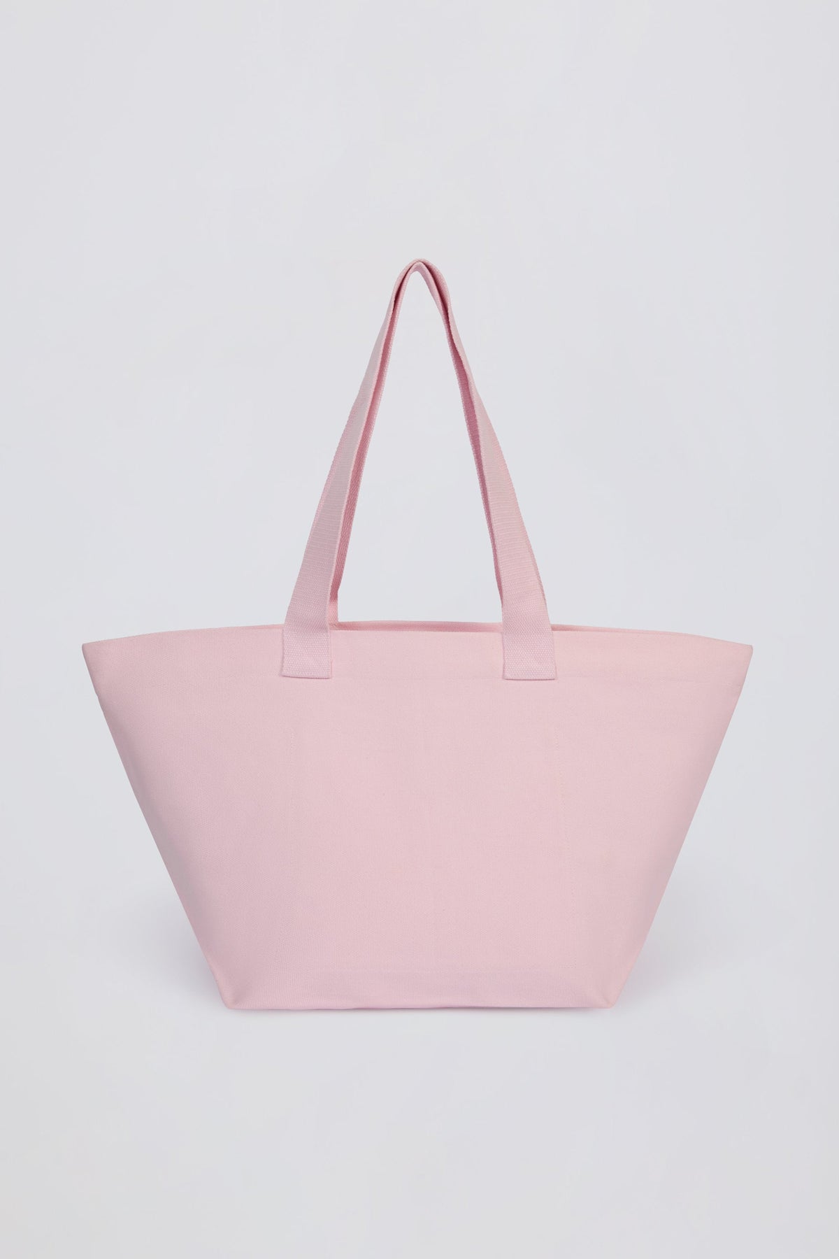 Chic Oversized Tote Bag in Powder Pink