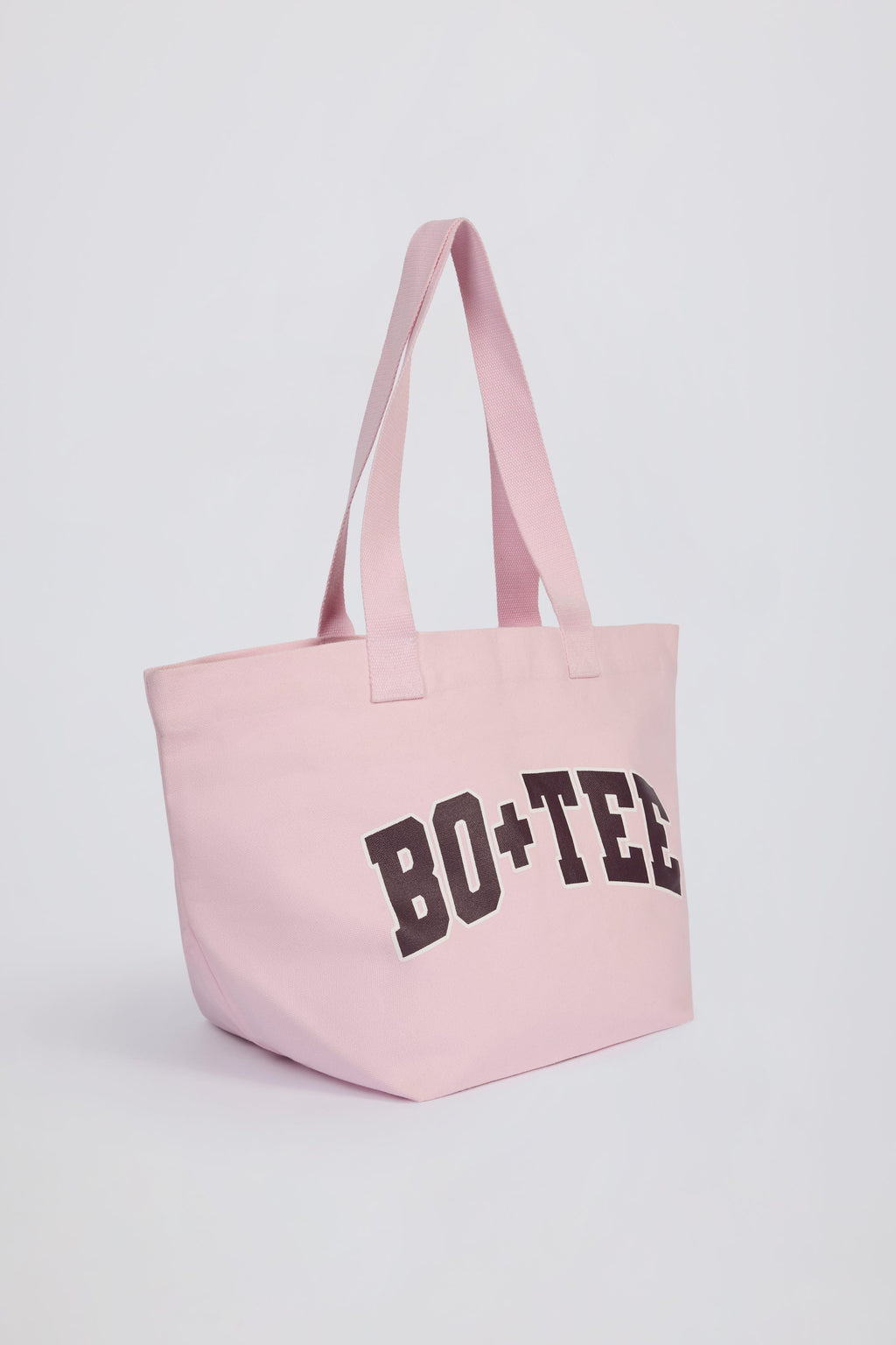 Chic Oversized Tote Bag in Powder Pink