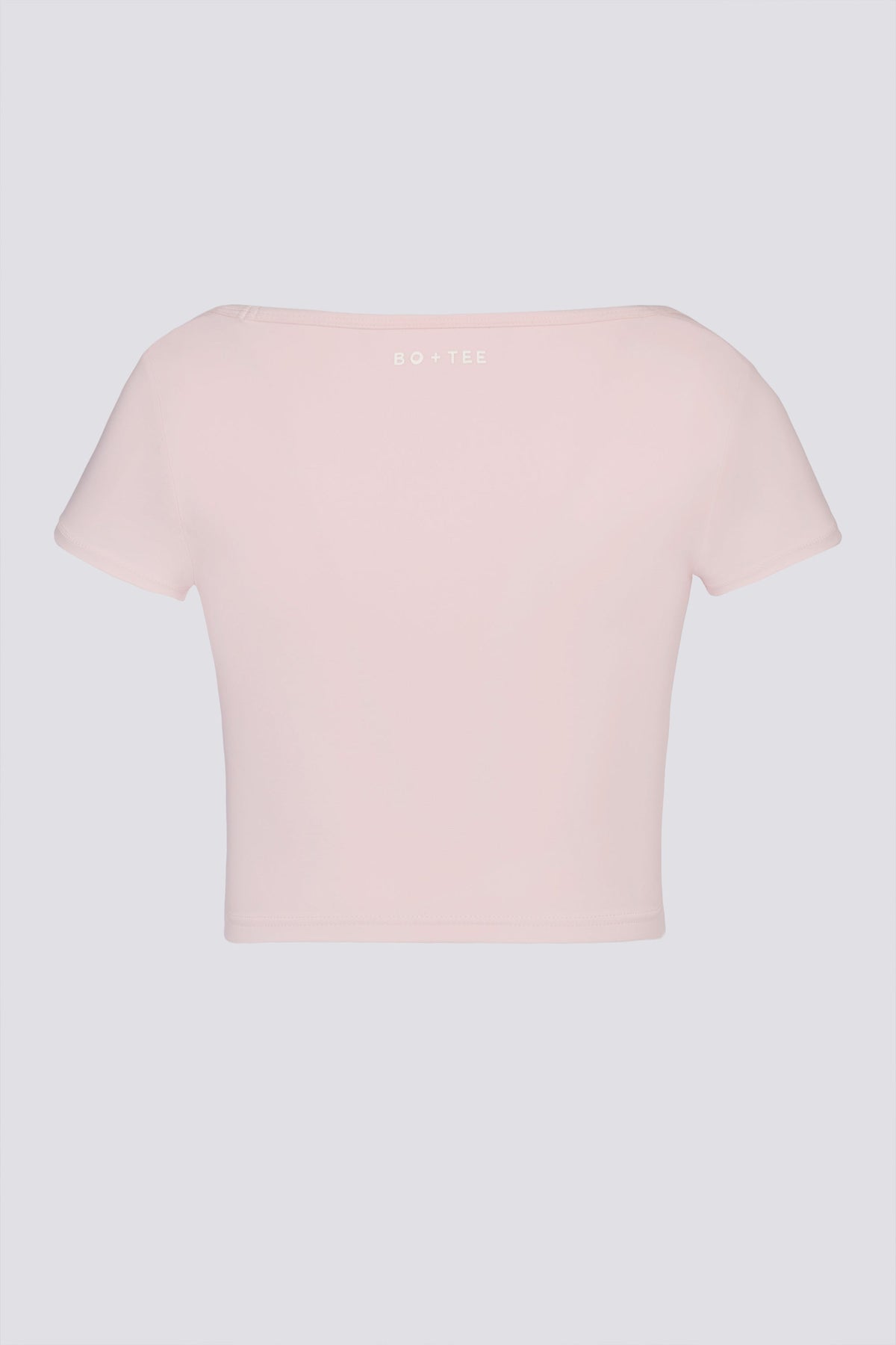 Chic Soft Active Sweetheart-Neck Crop Top in Ballet Pink