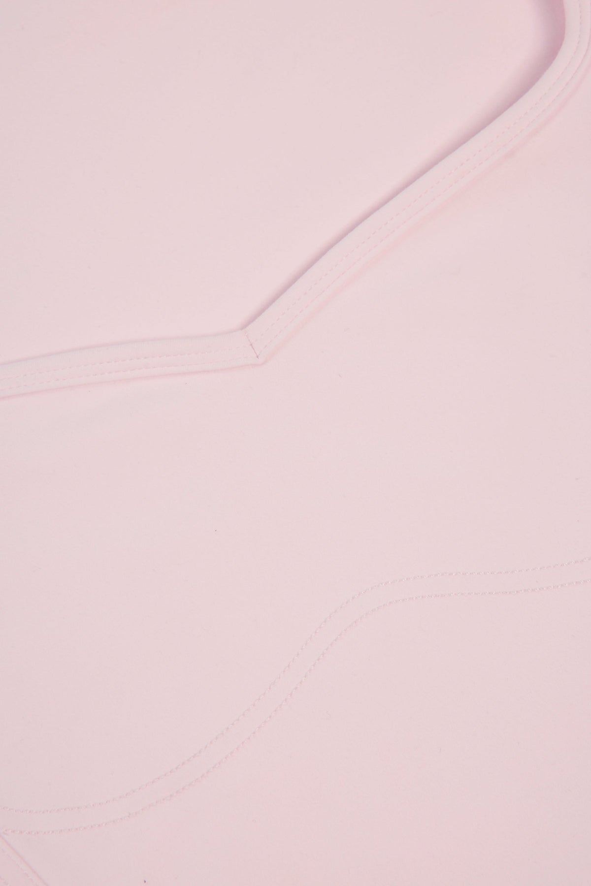 Chic Soft Active Sweetheart-Neck Crop Top in Ballet Pink