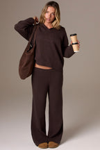 Chic Suede Tote Bag in Espresso