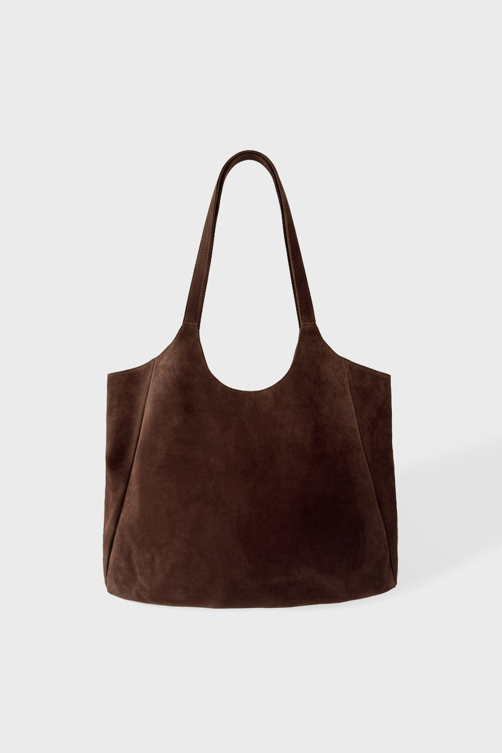 Chic Suede Tote Bag in Espresso