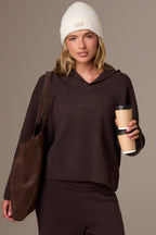 Chic Suede Tote Bag in Espresso