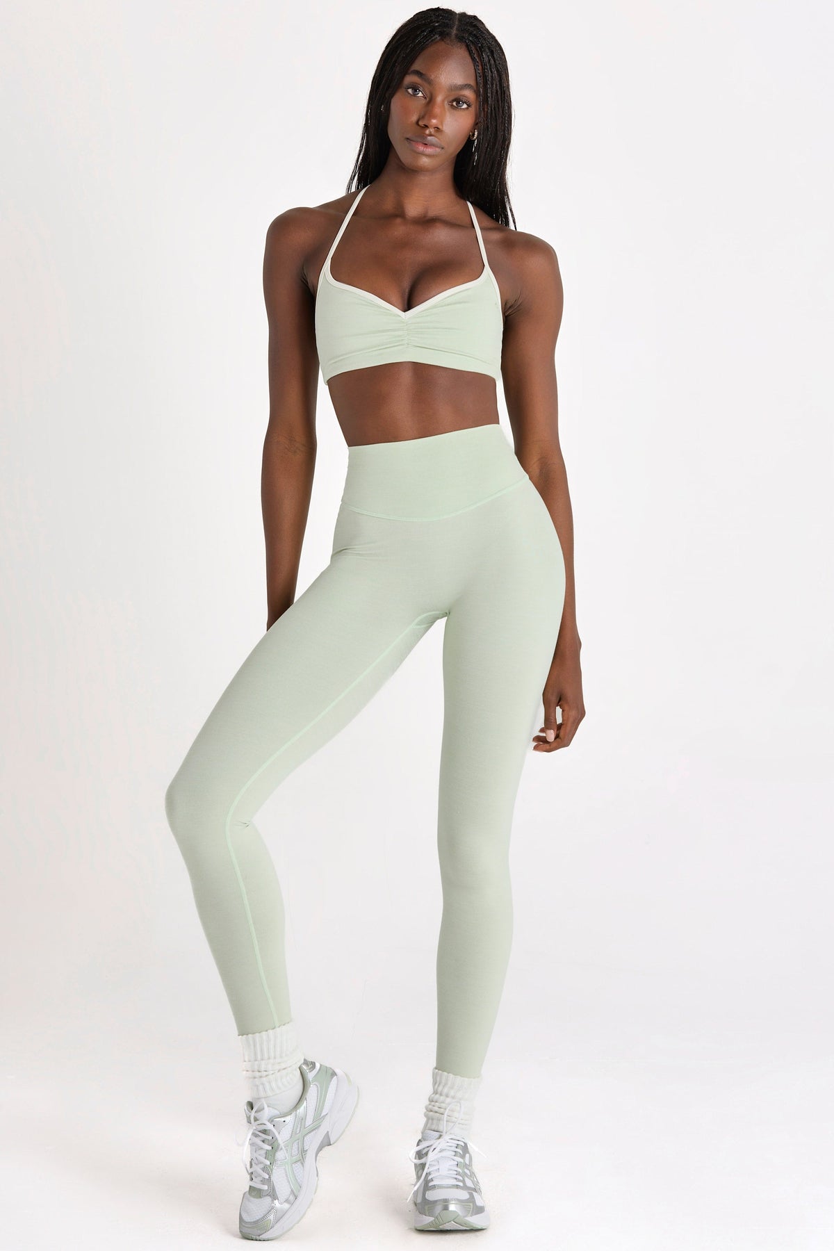 Chic Soft Active Full-Length Leggings in Pistachio