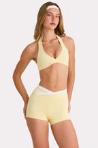 Chic Soft Active Sports Bra in Lemon