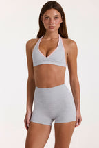 Chic Soft Active Sports Bra in Grey Marl