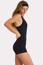 Chic Soft Active Unitard in Black