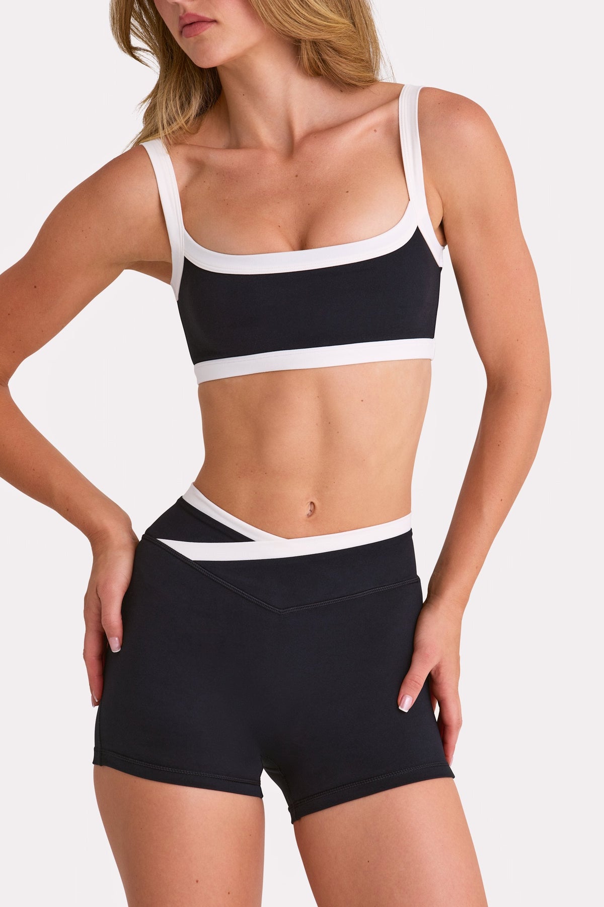Chic Soft Active Shorts in Black