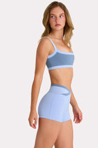 Chic Soft Active Shorts in Sky
