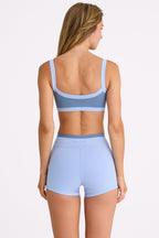 Chic Soft Active Shorts in Sky