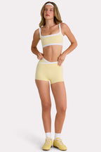 Chic Soft Active Shorts in Lemon