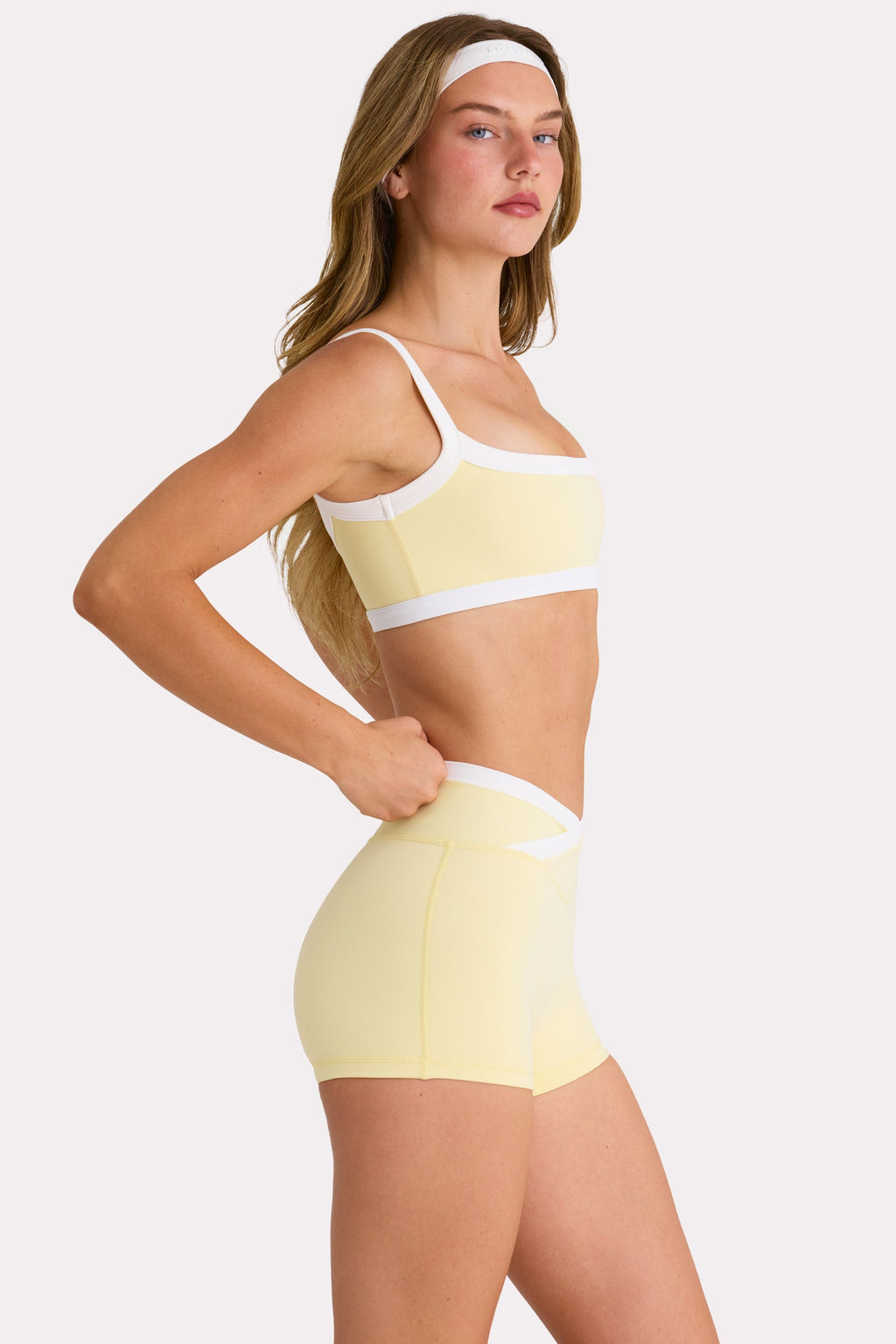 Chic Soft Active Shorts in Lemon
