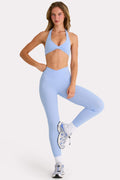Chic Soft Active Full-Length Leggings in Sky
