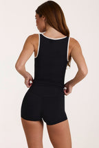 Chic Soft Active Tank Top in Black