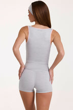 Chic Soft Active Tank Top in Grey Marl