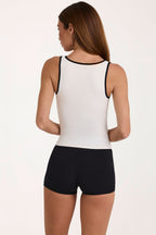Chic Soft Active Tank Top in Ivory
