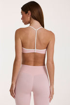 Chic Soft Active Sports Bra in Blush Marl
