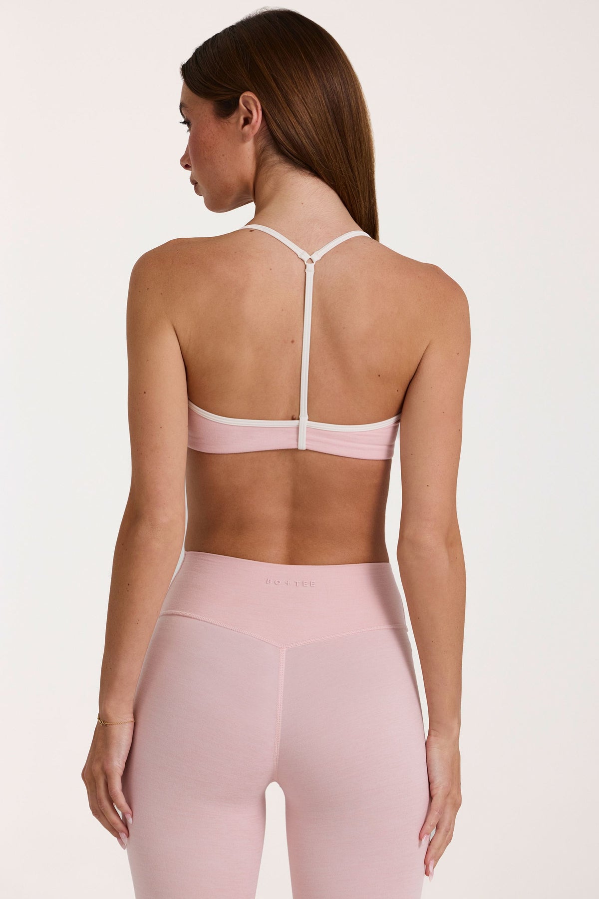 Chic Soft Active Sports Bra in Blush Marl