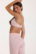 Chic Soft Active Sports Bra in Blush Marl