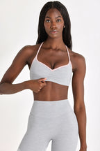 Chic Soft Active Sports Bra in Grey Marl