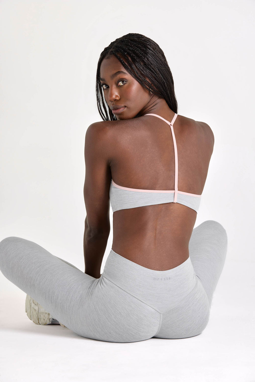 Chic Soft Active Sports Bra in Grey Marl