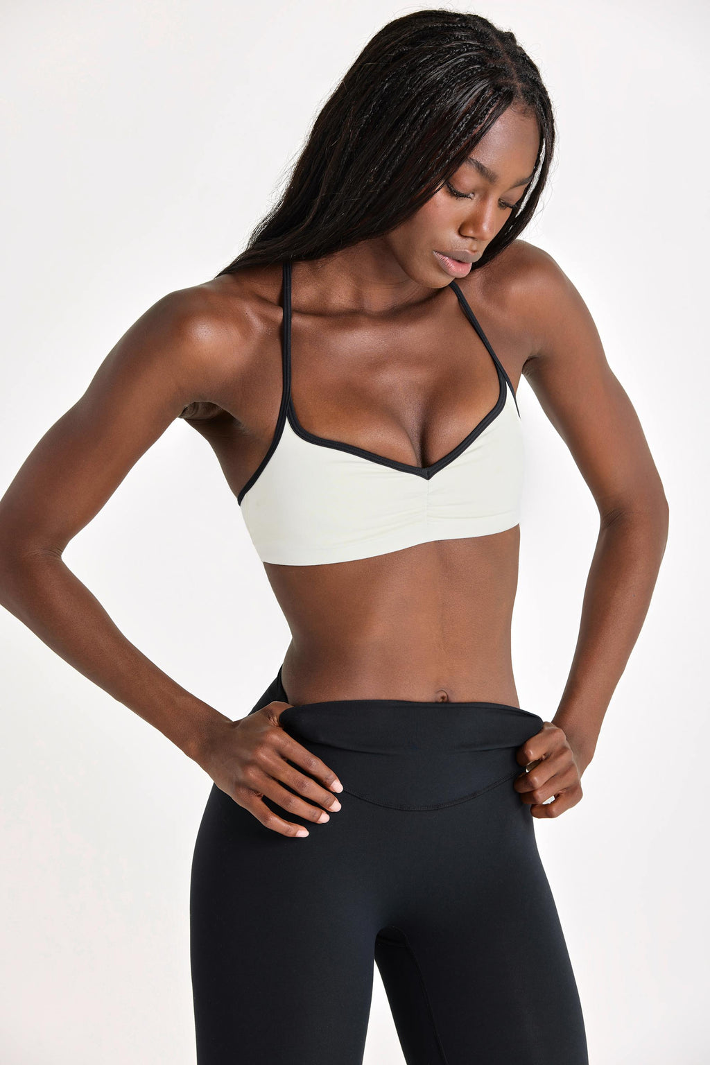 Chic Soft Active Sports Bra in Ivory