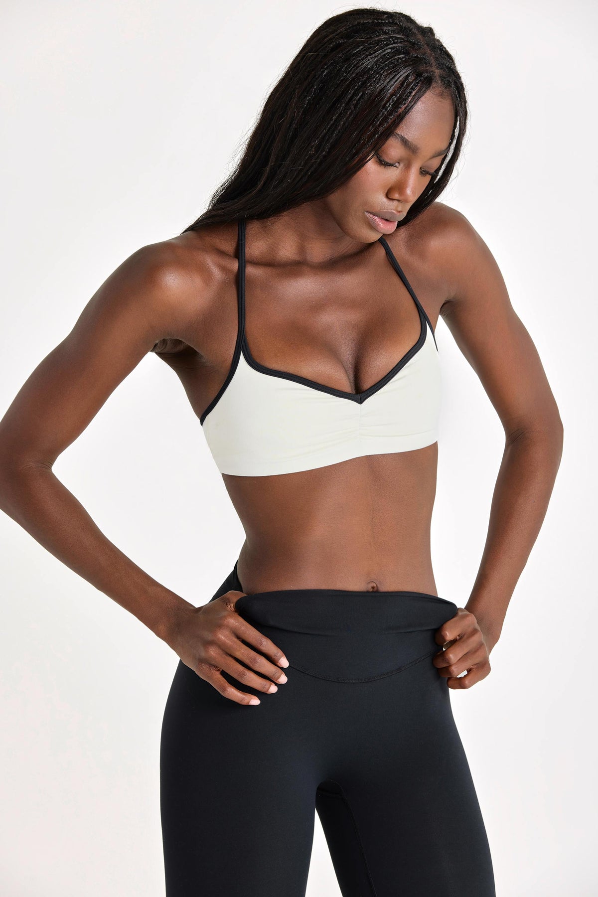 Chic Soft Active Sports Bra in Ivory