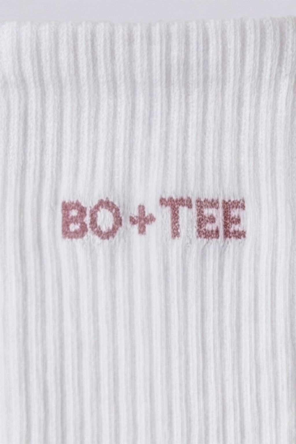 Chic Ribbed Half-Crew 3-Pack Socks in White Pink