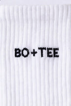 Chic Ribbed Half-Crew 3-Pack Socks in White