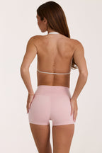 Chic Soft Active Mini Shorts in Blush Marl