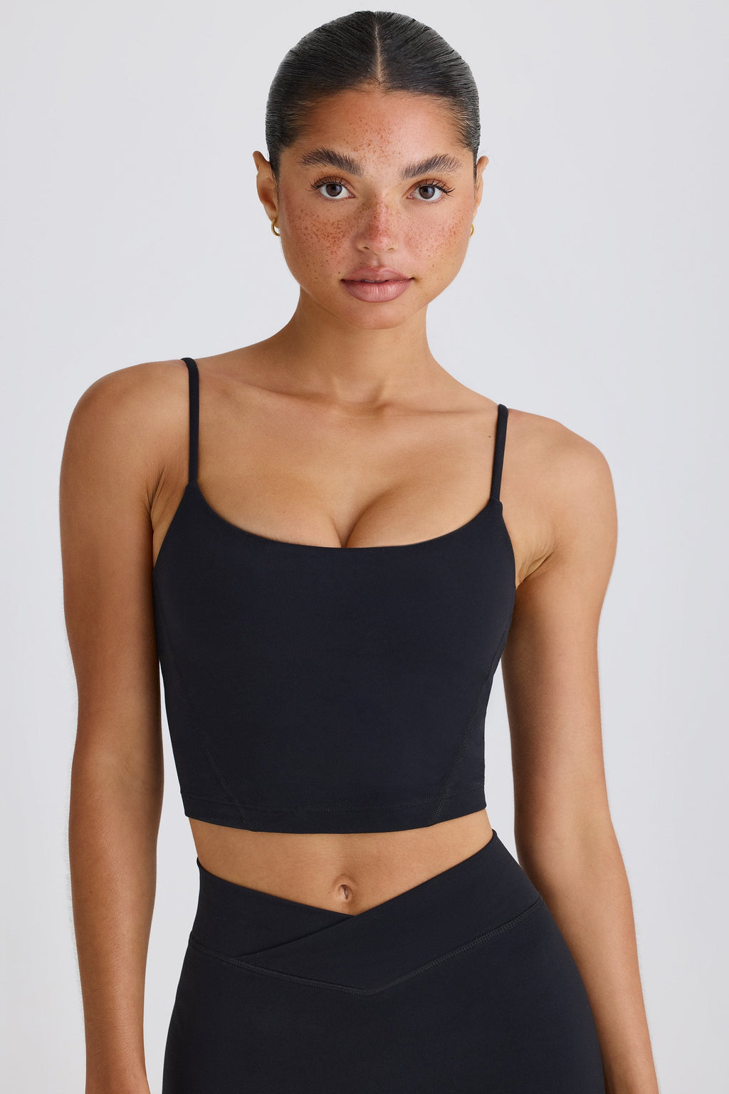 Chic Soft Active Tank Top in Black
