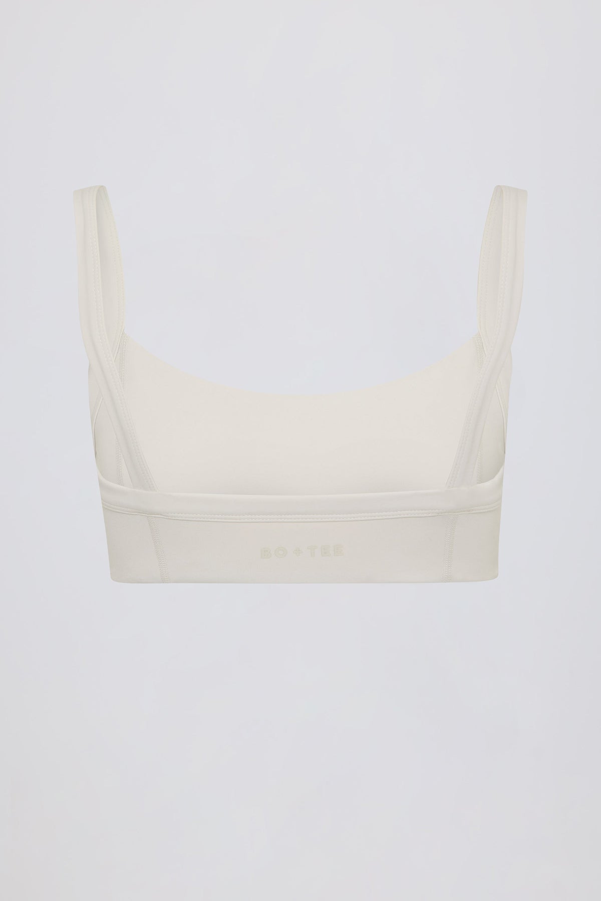 Chic Soft Active Seam-Detail Sports Bra in Oat