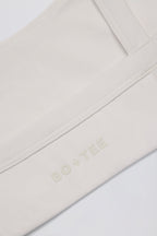 Chic Soft Active Seam-Detail Sports Bra in Oat