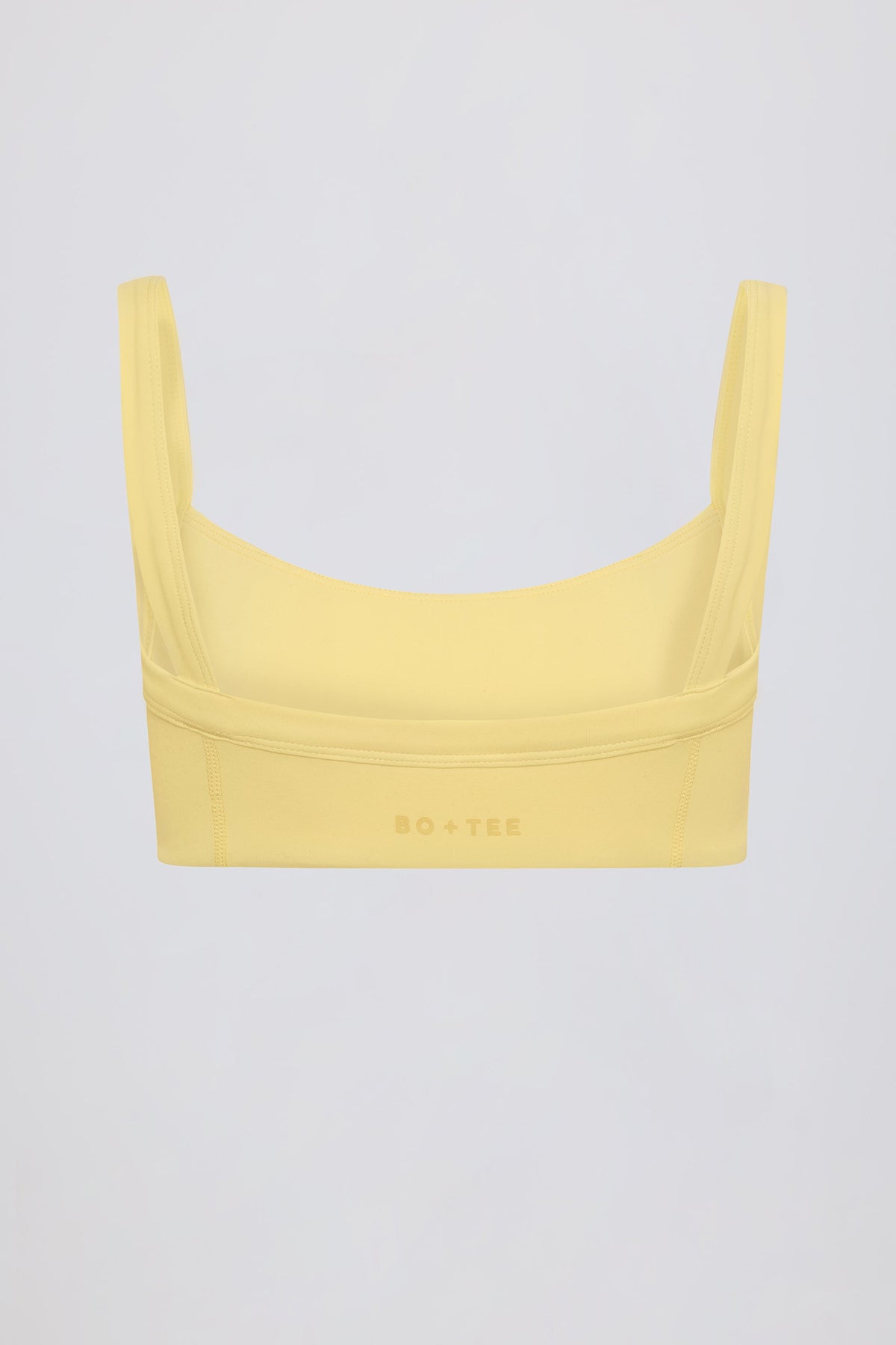 Chic Soft Active Seam-Detail Sports Bra in Lemon