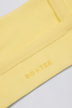 Chic Soft Active Seam-Detail Sports Bra in Lemon