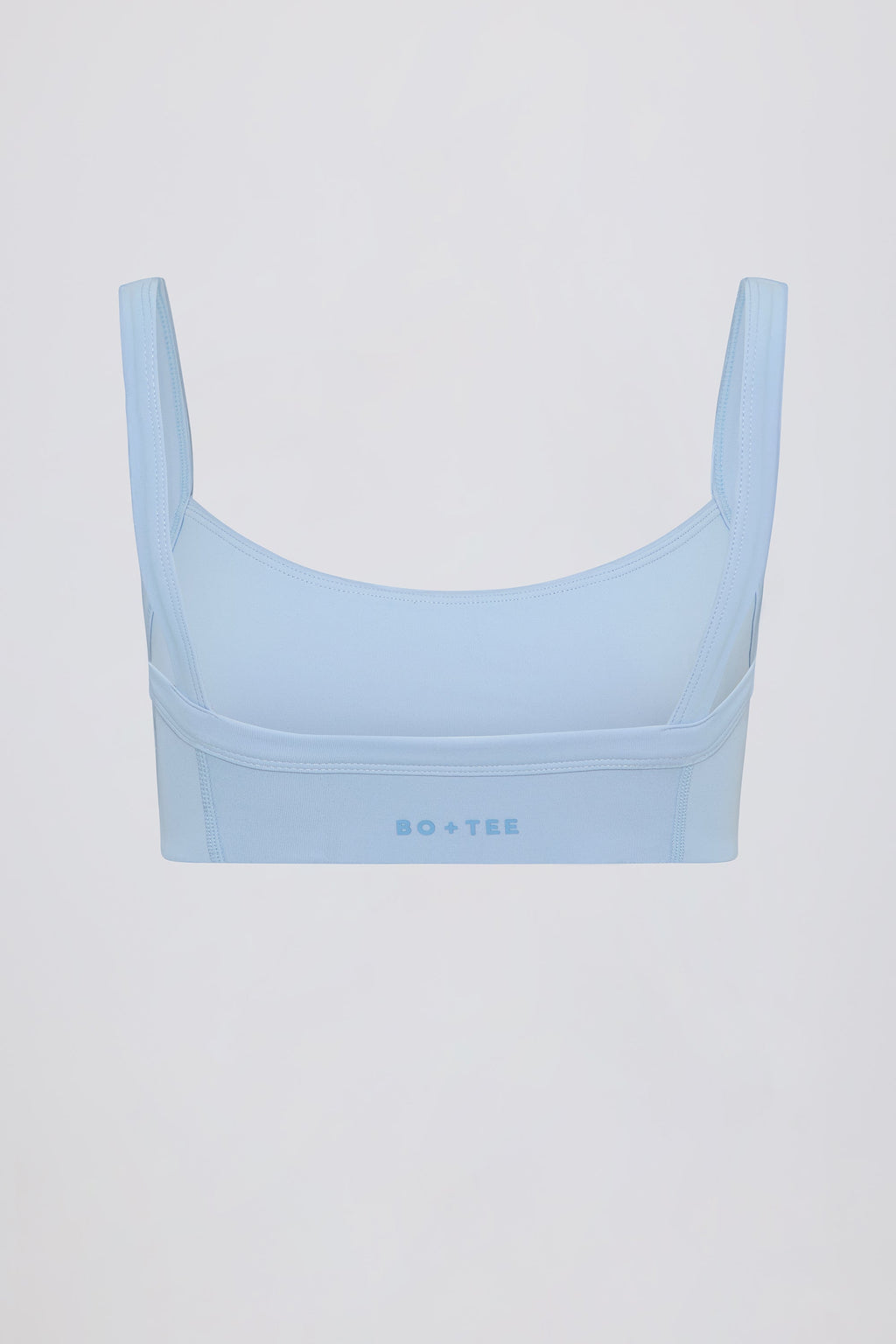 Chic Soft Active Seam-Detail Sports Bra in Sky