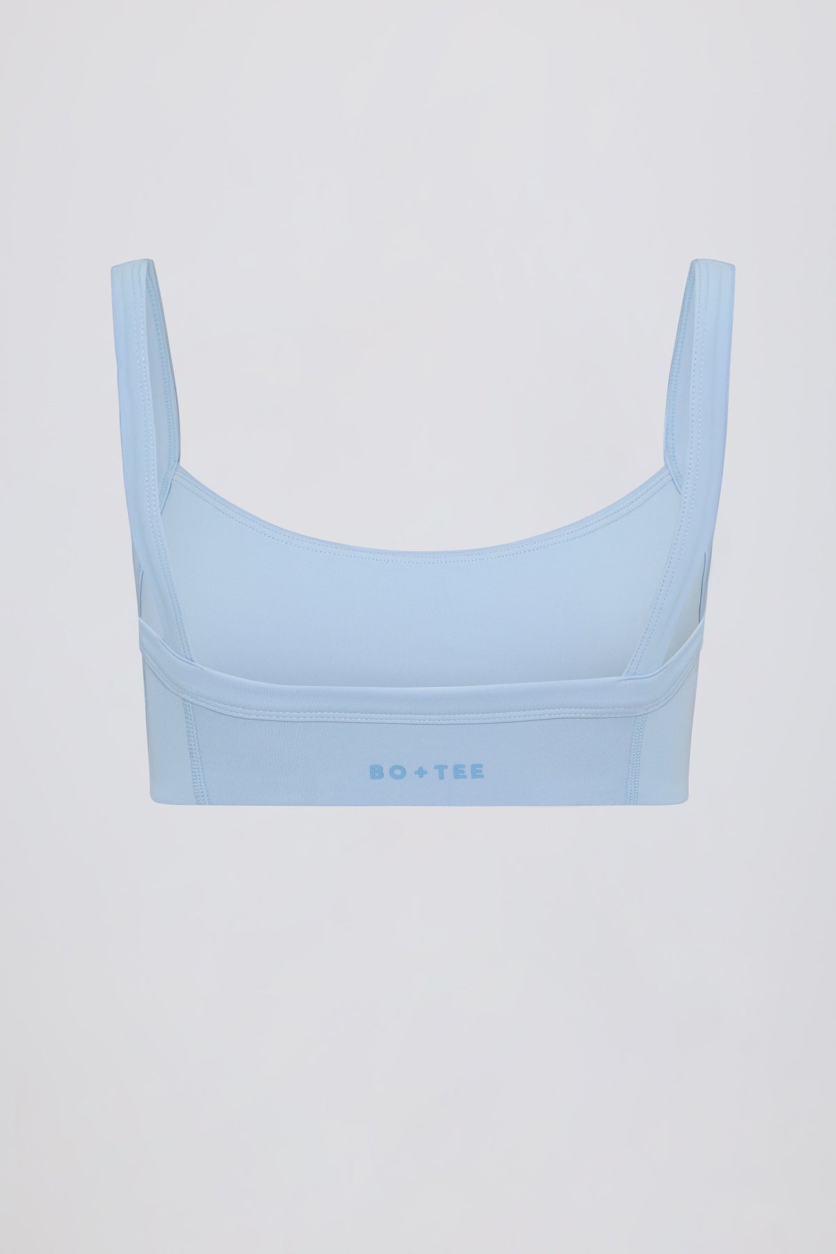 Chic Soft Active Seam-Detail Sports Bra in Sky
