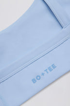 Chic Soft Active Seam-Detail Sports Bra in Sky